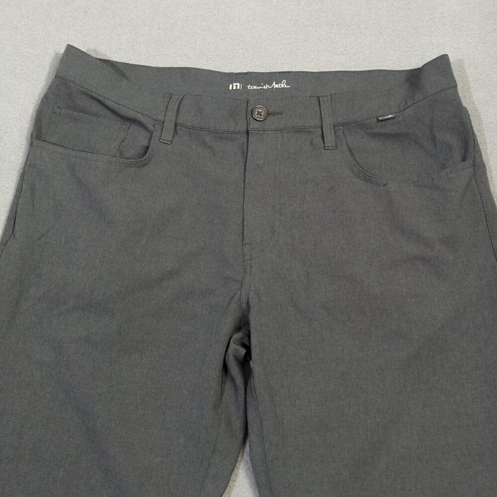 Travis Mathew Pants Men's 36 Gray Open To Close Performance Golf Casual - Picture 4 of 11
